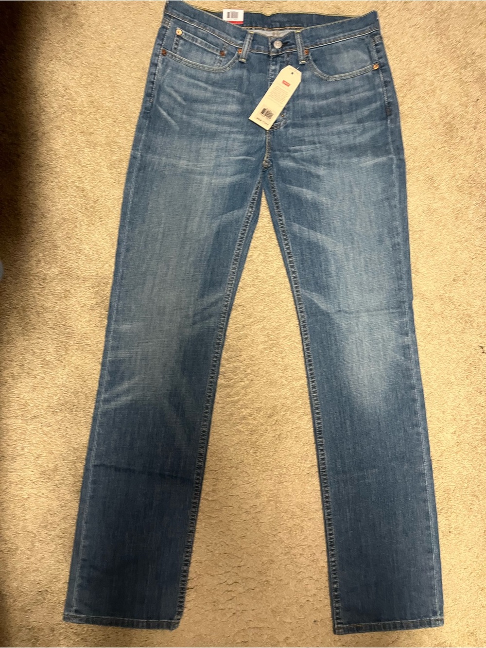 Levi's Men's 514 Straight Jeans in Medium Blue Wash